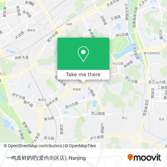 一鸣真鲜奶吧(爱尚街区店) map