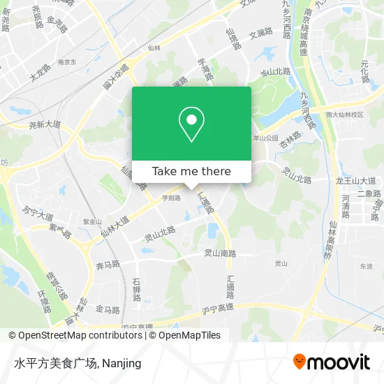 水平方美食广场 map