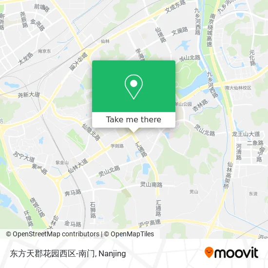东方天郡花园西区-南门 map