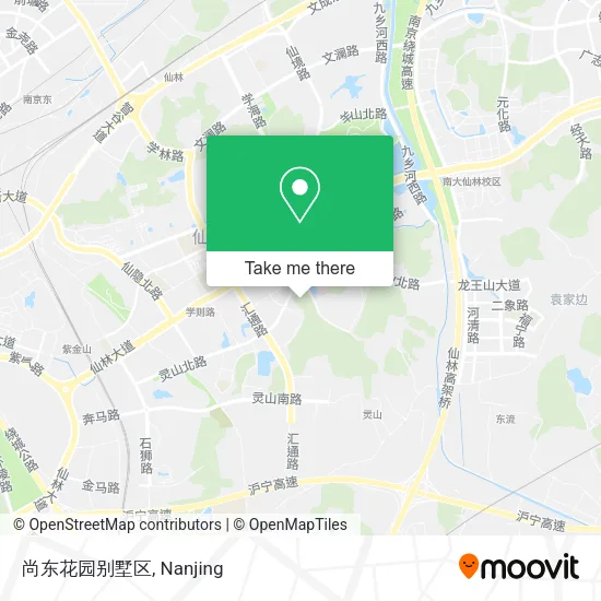 尚东花园别墅区 map