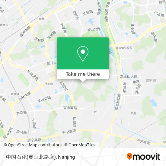 中国石化(灵山北路店) map