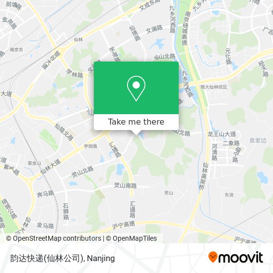 韵达快递(仙林公司) map