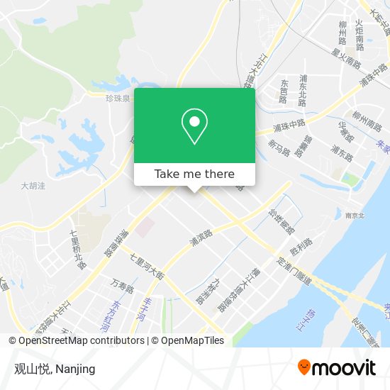 观山悦 map