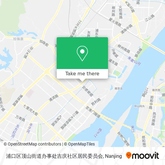 浦口区顶山街道办事处吉庆社区居民委员会 map