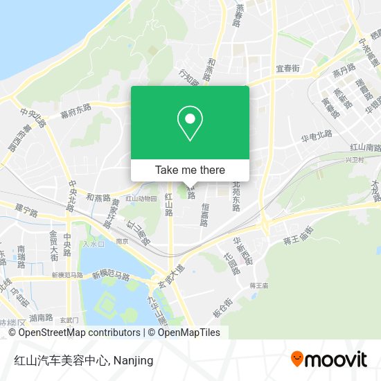 红山汽车美容中心 map