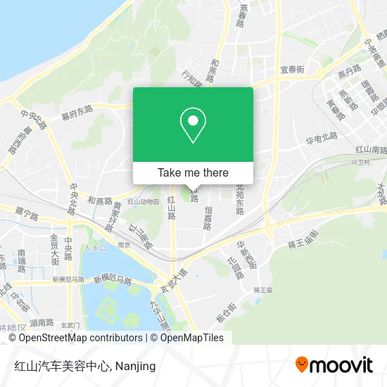 红山汽车美容中心 map