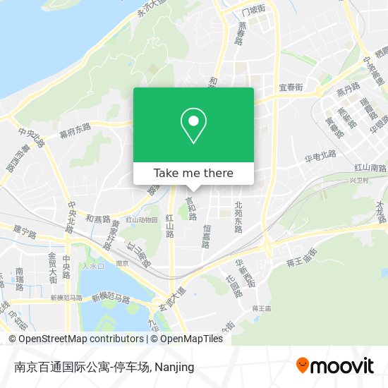 南京百通国际公寓-停车场 map