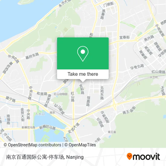 南京百通国际公寓-停车场 map