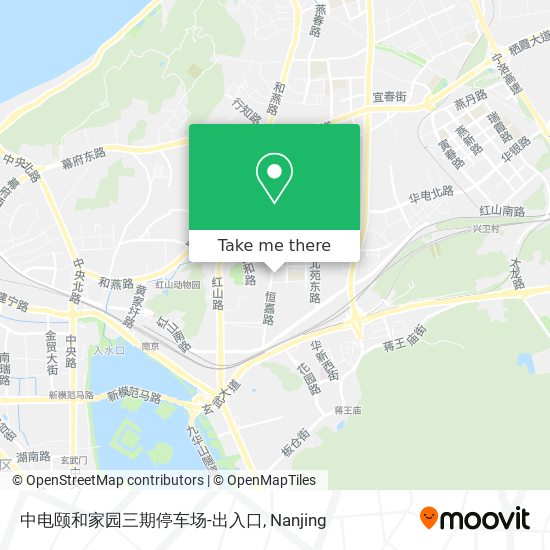 中电颐和家园三期停车场-出入口 map