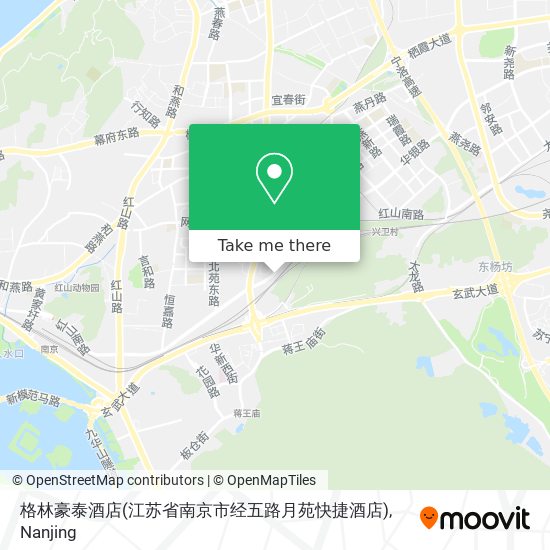 格林豪泰酒店(江苏省南京市经五路月苑快捷酒店) map
