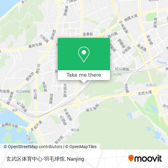 玄武区体育中心-羽毛球馆 map