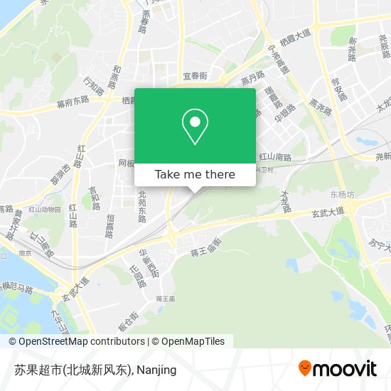 苏果超市(北城新风东) map