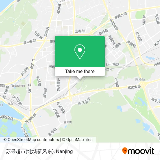苏果超市(北城新风东) map