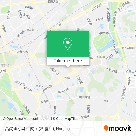 高岗里小马牛肉面(栖霞店) map