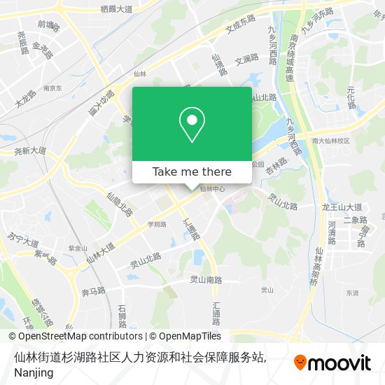 仙林街道杉湖路社区人力资源和社会保障服务站 map