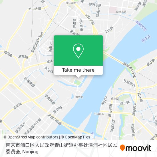 南京市浦口区人民政府泰山街道办事处津浦社区居民委员会 map