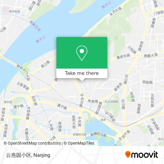 云燕园小区 map