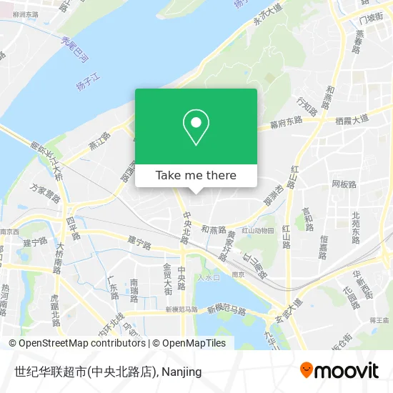 世纪华联超市(中央北路店) map