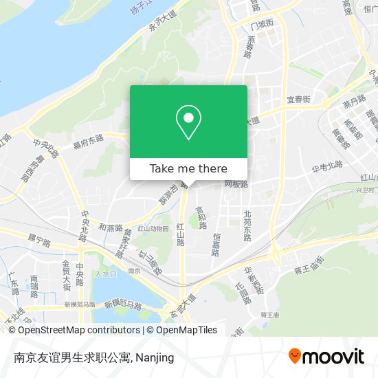 南京友谊男生求职公寓 map