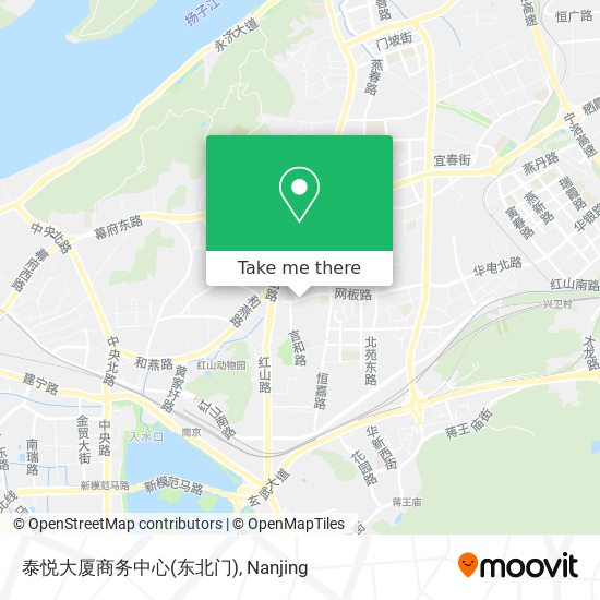 泰悦大厦商务中心(东北门) map