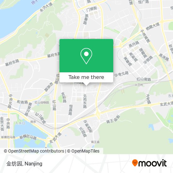 金纺园 map