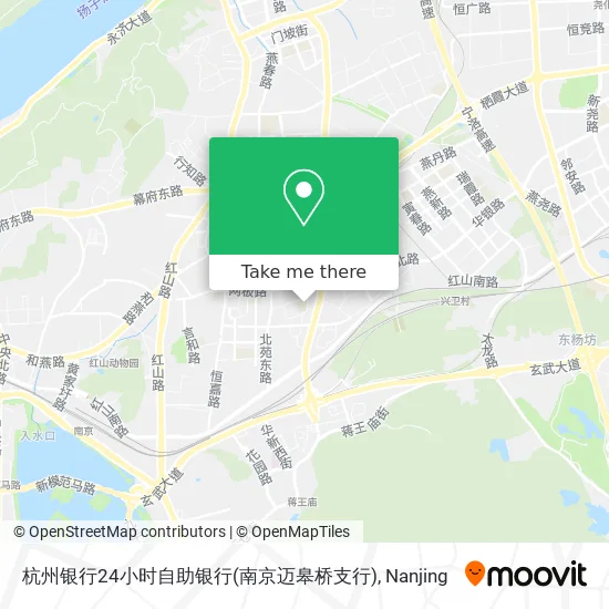 杭州银行24小时自助银行(南京迈皋桥支行) map