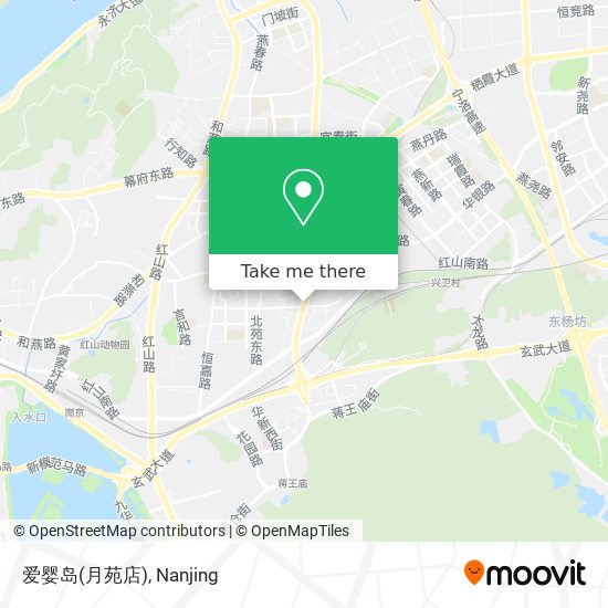 爱婴岛(月苑店) map