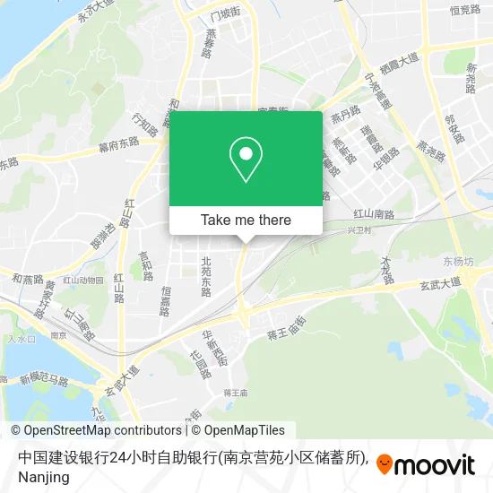 中国建设银行24小时自助银行(南京营苑小区储蓄所) map