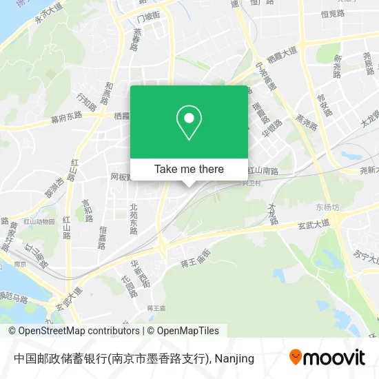 中国邮政储蓄银行(南京市墨香路支行) map