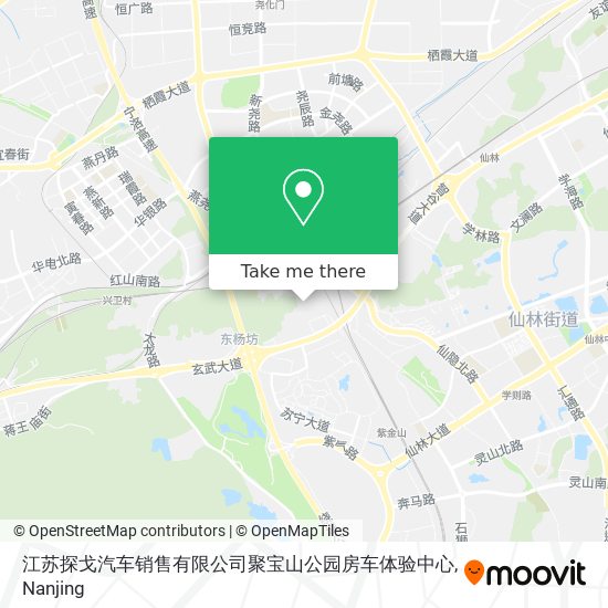 江苏探戈汽车销售有限公司聚宝山公园房车体验中心 map
