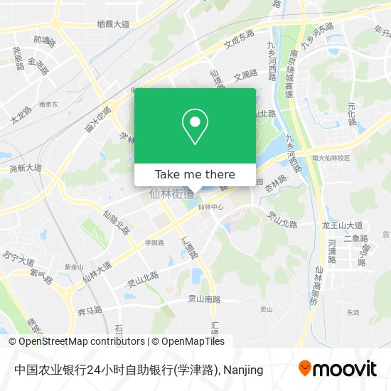 中国农业银行24小时自助银行(学津路) map