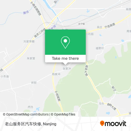 老山服务区汽车快修 map