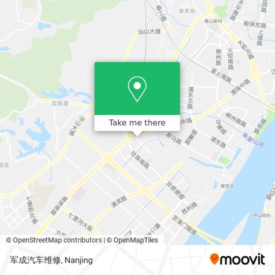 军成汽车维修 map