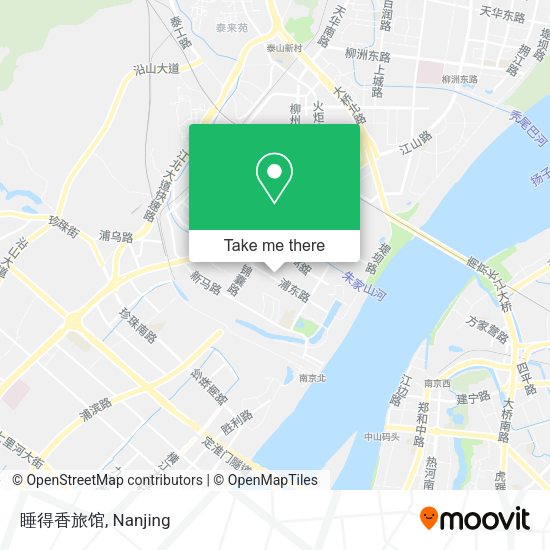 睡得香旅馆 map