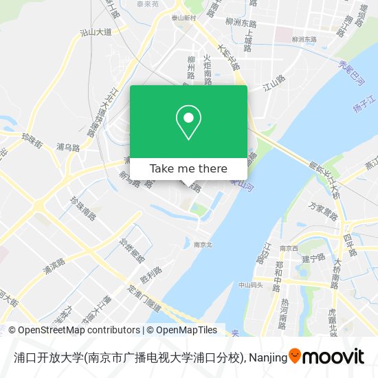 浦口开放大学(南京市广播电视大学浦口分校) map