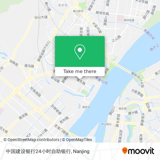 中国建设银行24小时自助银行 map