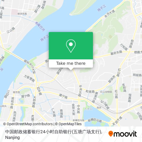 中国邮政储蓄银行24小时自助银行(五塘广场支行) map