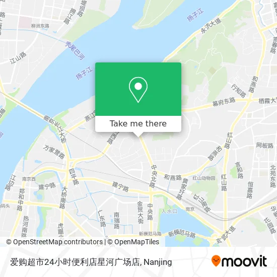 爱购超市24小时便利店星河广场店 map