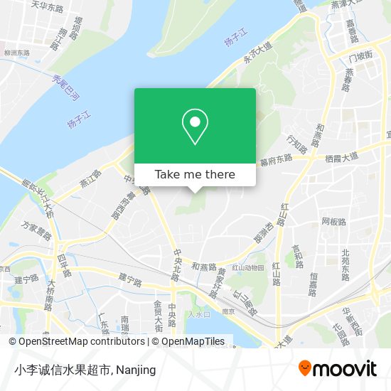 小李诚信水果超市 map