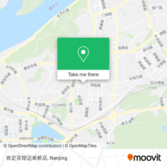 肯定宾馆迈皋桥店 map
