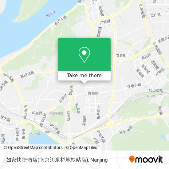 如家快捷酒店(南京迈皋桥地铁站店) map