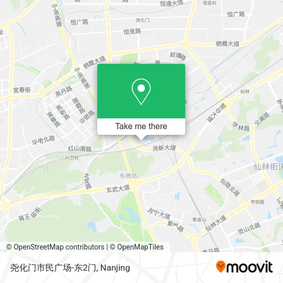 尧化门市民广场-东2门 map