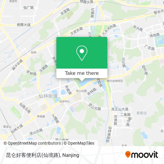 昆仑好客便利店(仙境路) map