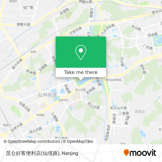 昆仑好客便利店(仙境路) map