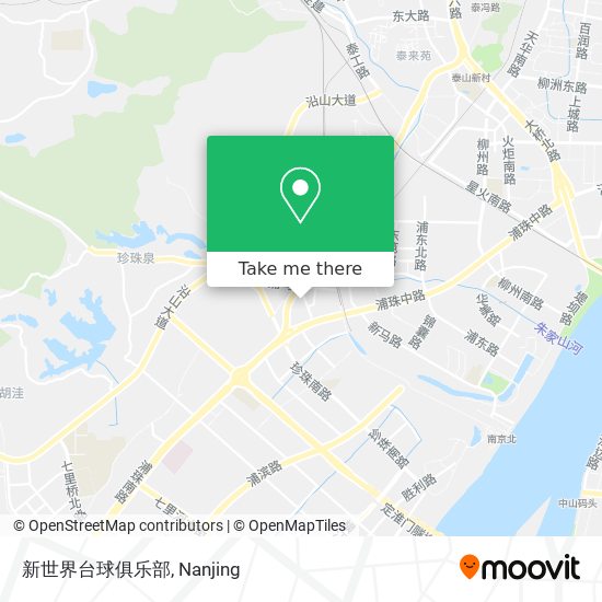 新世界台球俱乐部 map