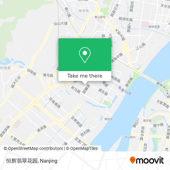 恒辉翡翠花园 map
