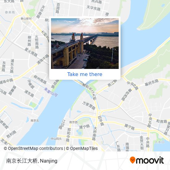 南京长江大桥 map