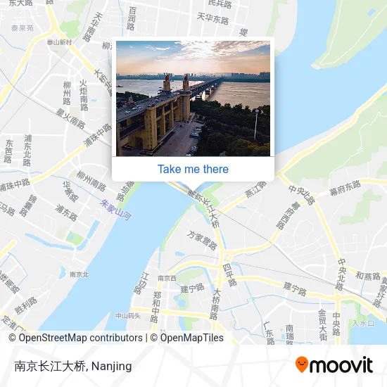 南京长江大桥 map