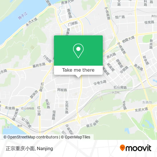 正宗重庆小面 map