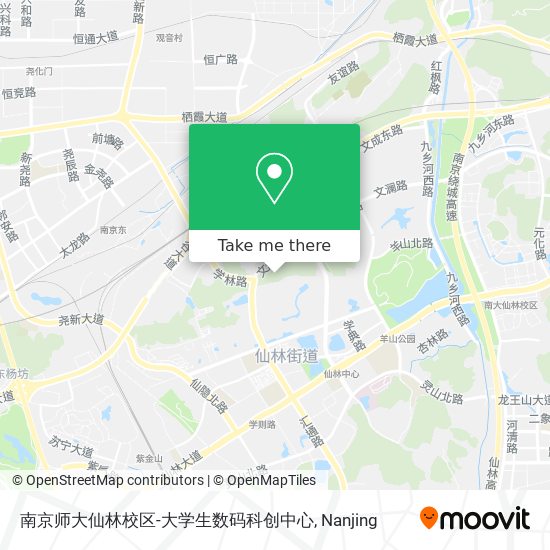 南京师大仙林校区-大学生数码科创中心 map